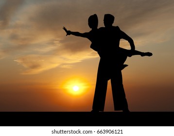 Cha cha dance silhouette Stock Photos, Images & Photography | Shutterstock