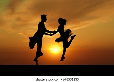 Cha cha dance silhouette Stock Photos, Images & Photography | Shutterstock