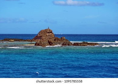 Dancer On A Rocky Islet In Fiji