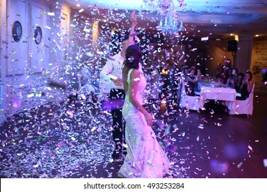 Dancing in confetti