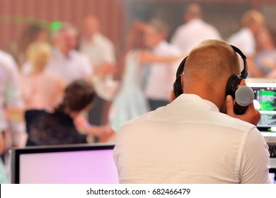Dancing couples during party or wedding celebration 