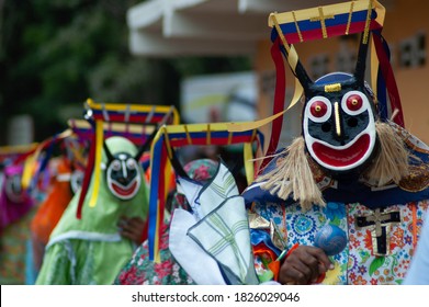 Dancing Devils Of Chuao On Corpus Christi Day In Chuao Venezuela South America