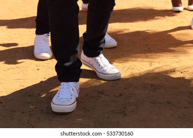 Dancing feet.
