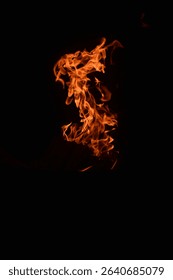 Dancing Flames in the Dark