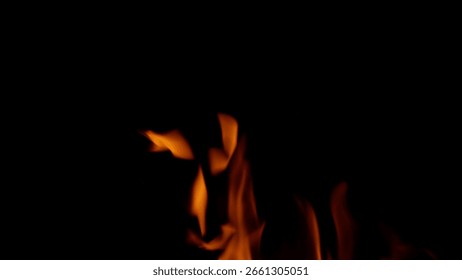 Dancing Flames in the Darkness Captivating and Enthralling Fire Visuals to Enjoy