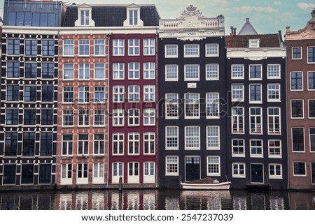 Similar – Image, Stock Photo Beautiful Architecture Of Dutch Houses On Amsterdam Canal In Autumn