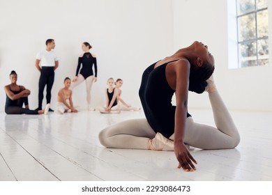 Dancing is very much a confession. a group of ballet dancers practicing a routine in a dance studio. - Powered by Shutterstock