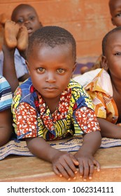 Dangbo Benin November 17 2015 Little Children After An Afternoon Nap At Pre School