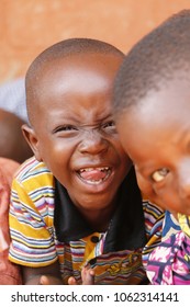 Dangbo Benin November 17 2015 Little Children After An Afternoon Nap At Pre School