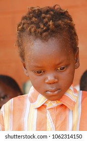 Dangbo Benin November 17 2015 Little Children After An Afternoon Nap At Pre School