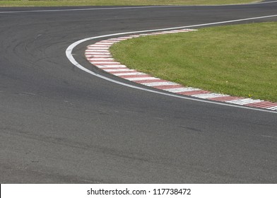 danger at the bend of the motorbike track, motoGP - Shutterstock ID 117738472