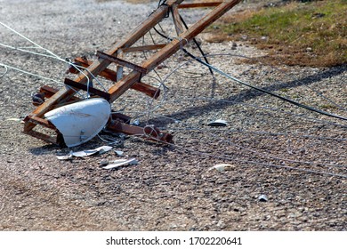 The Danger Broken Power Pole Is On Its Way.