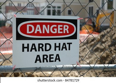 Danger Hard Hat Construction Area