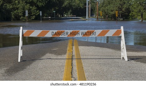 Danger High Water Street Flooding