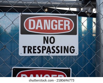 Danger No Trespassing! Protect your property with clear and direct warnings for trespassers.