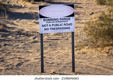 Danger Sign For Bombing Range