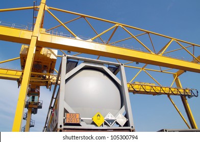 Dangerous Goods Container And Industrial Crane