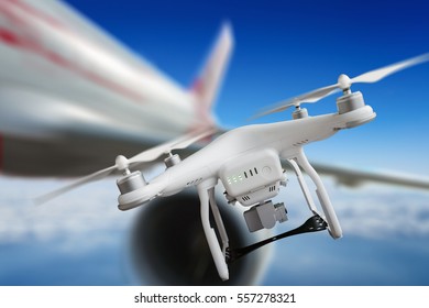 Dangerous incident - aircraft passed just near drone and avoided collisions