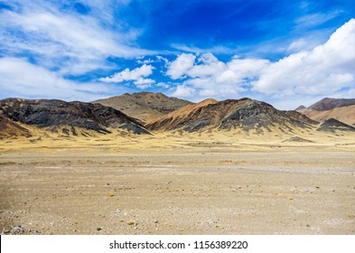 Dangerous mountain road at Ladakh India with view of scenic landscape and Himalayan mountain ranges. - Powered by Shutterstock