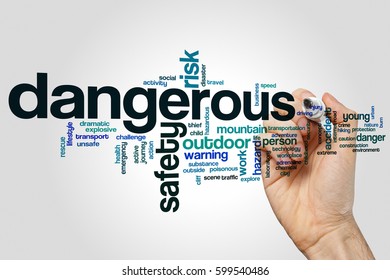 Dangerous Word Cloud Concept Stock Photo 599540486 | Shutterstock