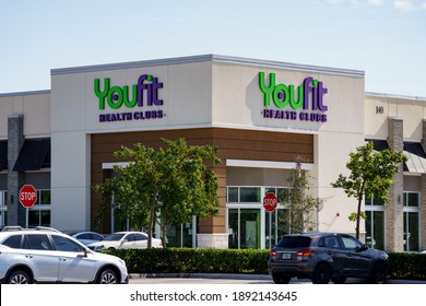 DANIA BEACH, FL, USA - JANUARY 9, 2021: Youfit Health Club Hollywood FL