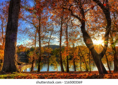 Daniel Boone Park In Charleston WV During The Fall