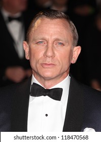 Daniel Craig arriving for the Royal World Premiere of 'Skyfall' at Royal Albert Hall, London. 23/10/2012
