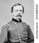 Daniel E. Sickles (1817-1914) as a Major General in the Union Army who fought at Gettysburg. Photo by the Mathew Brady Studio.
