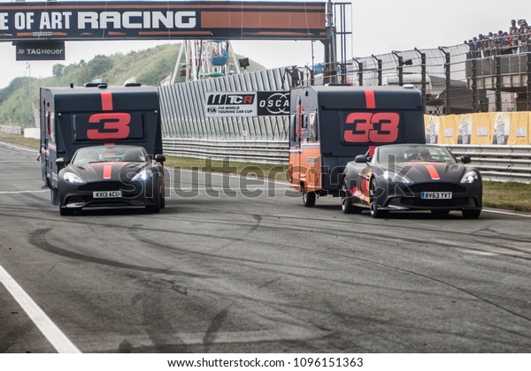 Daniel Ricciardo & Max Verstappen at the Jumbo\
Racing days Driven by Max Verstappen - The Netherlands - Circuit\
park Zandvoort - 20 May\
2018