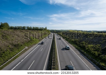 Danish highway E45 south of Skanderborg