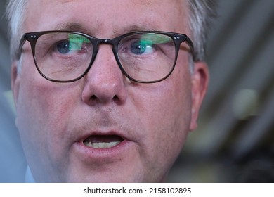 Danish Minister Of Defence Morten Bodskov Arrives To Attend A EU Defence Ministers Council In Brussels, Belgium, 17 May 2022.