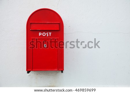 Danish red mailbox