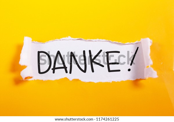 Danke German Thank You Words Letter Stock Photo Edit Now