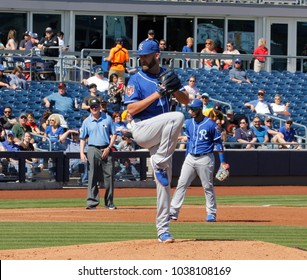 Danny Duffy, pitcher for the Kansas City Royals at Peoria Sports Complex in Peoria,AZ USA March 2nd 2018.