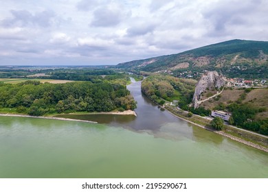 The Danube And Morava Rivers Merging Near Devin Castle