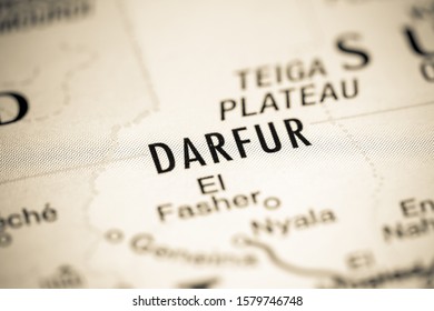 Darfur. Africa On A Map