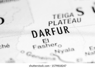 Darfur. Africa On A Map