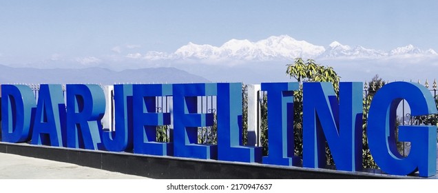 darjeeling hill station, a beautiful summer vacation destination of india, located on the himalaya foothills and famous for magnificent view of world 3rd highest peak, snowcapped mount kangchenjunga