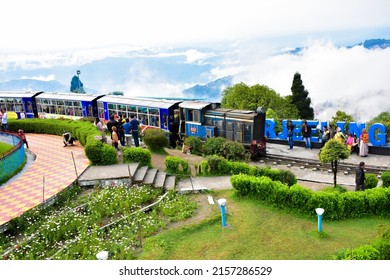 Darjeeling, India -05-01-2022: The Darjeeling Himalayan Railway was the first hill passenger railway started in 1881. This has received UNESCO World Heritage status.