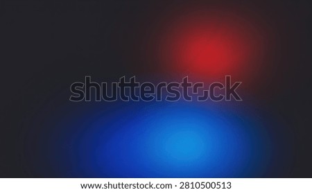 A dark abstract background featuring blurred glowing spots of red and blue light, creating a moody and atmospheric effect