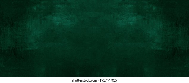 Dark abstract green stone concrete paper texture background panorama banner long, with space for text - Shutterstock ID 1917447029