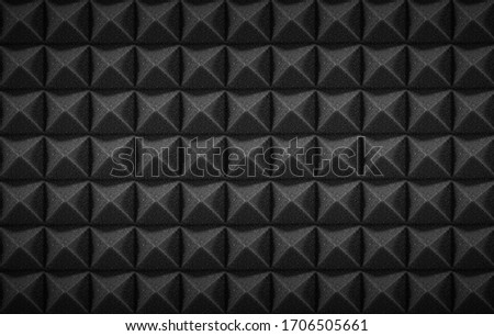 Dark acoustic foam panel background, recording studio background, sound proofing texture