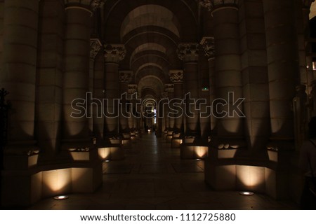 dark alley in temple