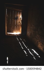 In A Dark Ally Inside The Kasbah Of Asrir In Southeast Morocco