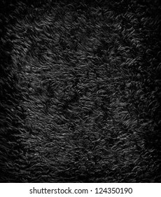  Dark Artificial Fur For Texture Or Background