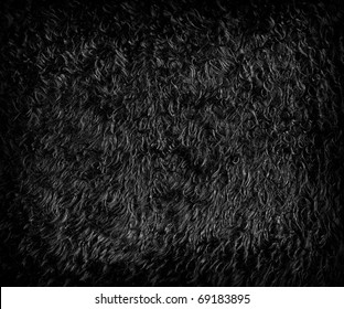  Dark Artificial Fur For Texture Or Background