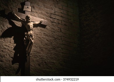 Dark Artistic Cross On Shaded Rough Stock Photo 374932219 | Shutterstock