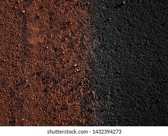 Dark Asphalt and Soil Texture