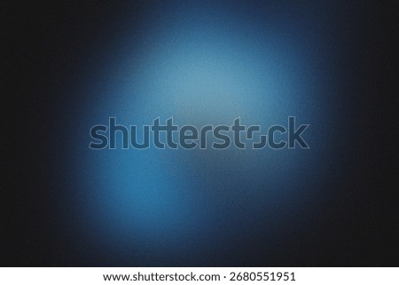 Dark Background with a Bright Blue Diffused Light Area and Grain Texture abstract