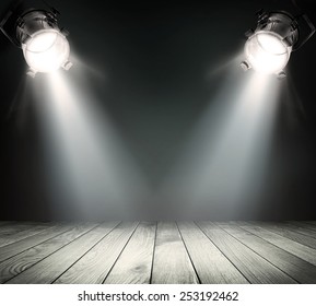 Dark Background Spotlights Stock Photo 210943201 | Shutterstock